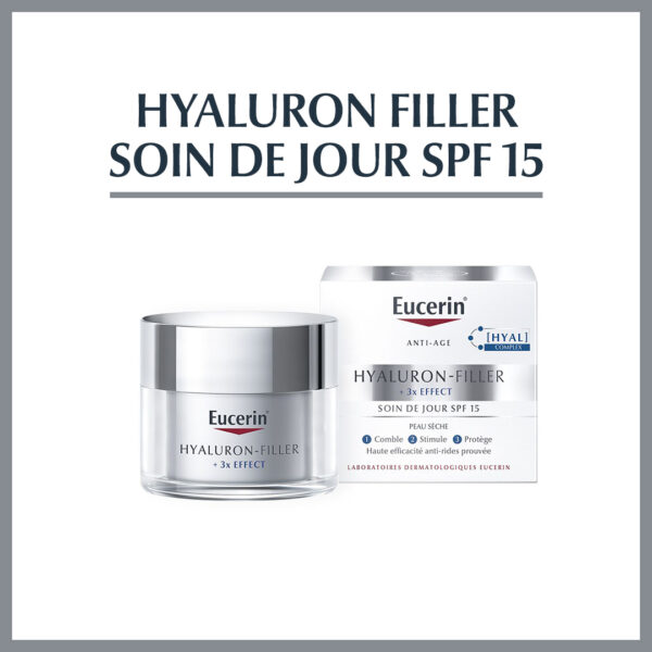 EUCERIN HYALURON-FILLER + 3X EFFECT SOIN DE JOUR PEAU SÈCHE SPF 15