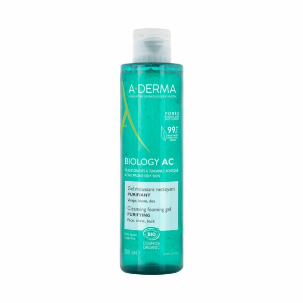A-DERMA — PHYS-AC GEL MOUSSANT PURIFIANT — 200 ML