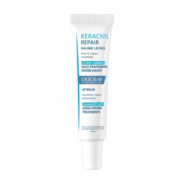DUCRAY BAUME RÉPARATEUR LÈVRES ABÎMÉES PAR LES TRAITEMENTS ANTI-ACNÉIQUE ORAL KERACNYL REPAIR 15 ML