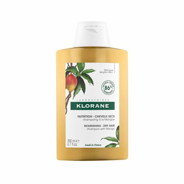 KLORANE – SHAMPOING NUTRITION À LA MANGUE – CHEVEUX SECS 200 ML