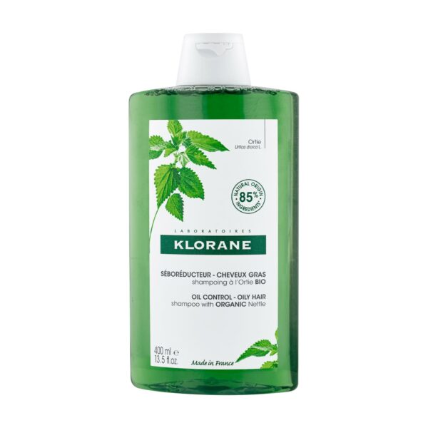 KLORANE – SHAMPOING SÉBORÉDUCTEUR À L’ORTIE BIO – CHEVEUX GRAS 400 ML