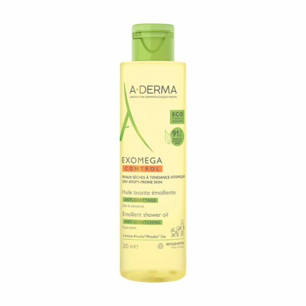 A-DERMA — EXOMEGA CONTROL HUILE LAVANTE ÉMOLLIENT ANTI-GRATTAGE 200 ML