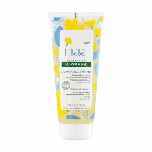 KLORANE – SHAMPOING DÉMÊLANT AU CALENDULA APAISANT – BÉBÉ – CHEVEUX DÉLICATS 200 ML