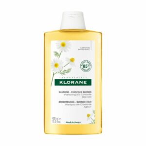KLORANE SHAMPOING REFLETS BLONDS À LA CAMOMILLE CHEVEUX BLONDS À CHÂTAINS – ÉCLAIRCISSANT 400 ML