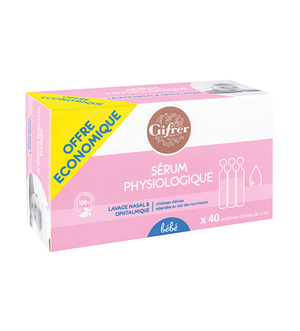 GIFRER SERUM PHYSIOLOGIQUE BTE X 40 UNIDOSES 5 ML