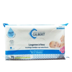 GILBERT LINGETTES BÉBÉ À L’EAU BIODÉGRADABLES 70 LINGETTES