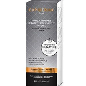 CAPIDERMA MASQUE TRAITANT RÉPARATEUR DE CHEVEUX INTENSE À LA KÉRATINE 200 ML
