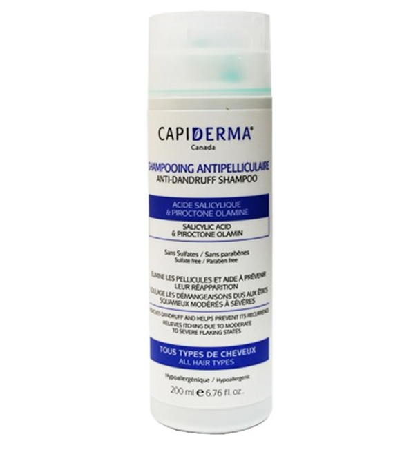 CAPIDERMA – SHAMPOING ANTI-PELLICULAIRE – 200 ML