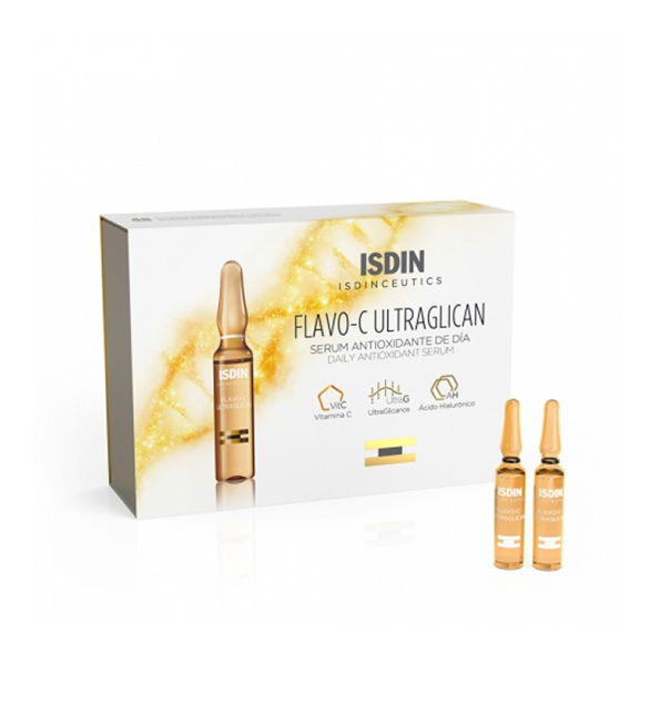 ISDIN FLAVO-C ULTRAGILICAN SERUM ANTIOXYDANT JOUR 10 AMPOULES*2 ML