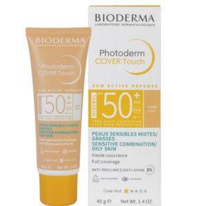 BIODERMA PHOTODERM COVER TOUCH TEINTE CLAIRE SPF50+ PEAUX SENSIBLES MIXTES À GRASSES 40G