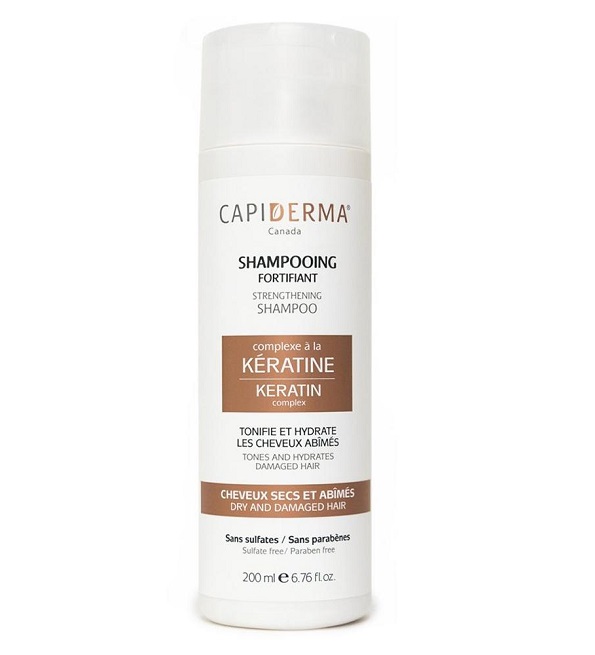 CAPIDERMA – SHAMPOING FORTIFIANT À LA KÉRATINE – 200 ML