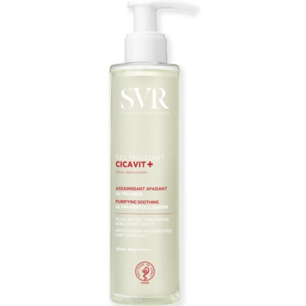 SVR CICAVIT+ GEL MOUSSANT ASSAINISSANT APAISANT ULTRA DOUX 200 ML