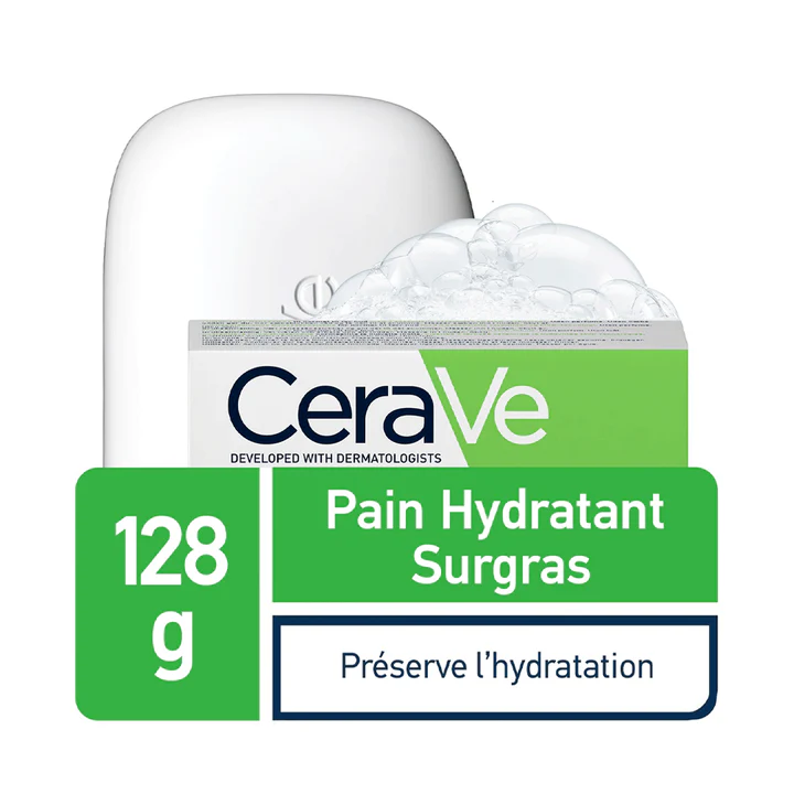 CERAVE PAIN HYDRATANT SURGRAS PEAU NORMALE À SÈCHE | 128G