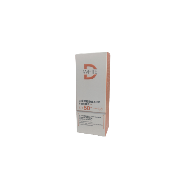D-WHITE CRÈME SOLAIRE TEINTÉE SPF50+ 50 ML