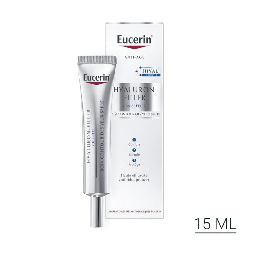 EUCERIN HYALURON-FILLER + 3X EFFECT CONTOUR DES YEUX SPF 15