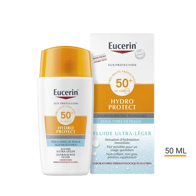 EUCERIN SUN HYDRO PROTECT FLUIDE ULTRA-LÉGER SPF 50+ 50 ML