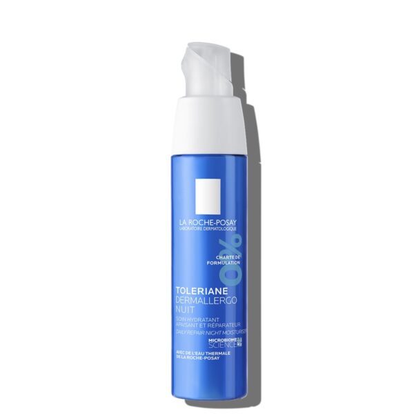 LA-ROCHE-POSAY TOLERIANE DERMALLERGO CRÈME NUIT | PEAUX SENSIBLES ET PEAUX À TENDANCES ALLERGIQUES | 40 ML