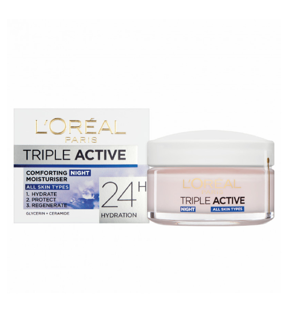 L’ORÉAL TRIPLE ACTIVE CRÉME HYDRATANTE COMFORT NUIT 50 ML