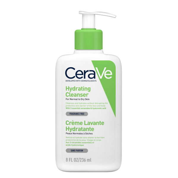 CERAVE CRÈME LAVANTE HYDRATANTE PEAU NORMALE À SÈCHE | 236 ML