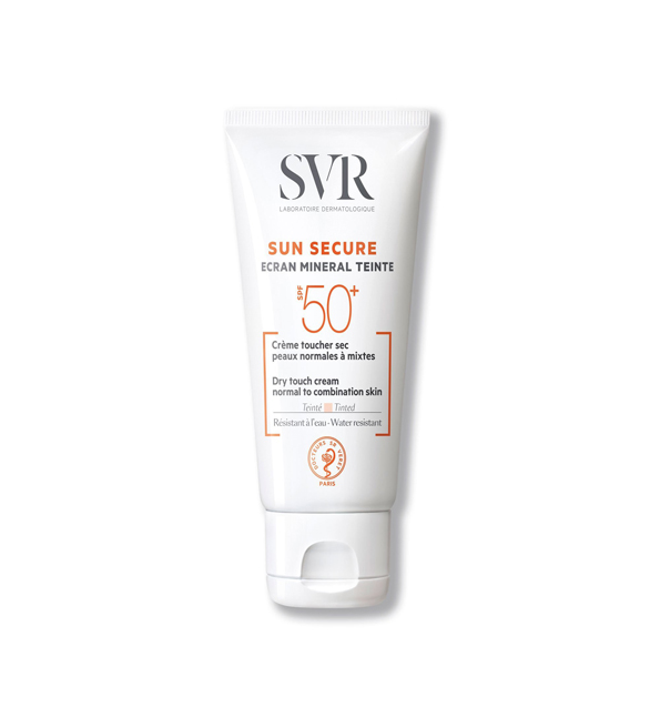 SVR SUN SECURE ÉCRAN MINÉRAL TEINTÉ PEAUX NORMALES À MIXTES 50 SPF+ 60 G