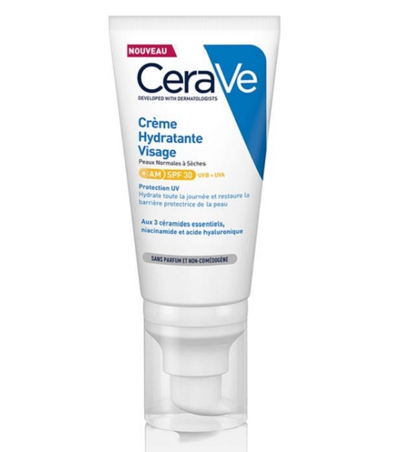 CERAVE CRÈME HYDRATANTE VISAGE SPF30 52 ML PEAUX NORMALES À SÈCHES