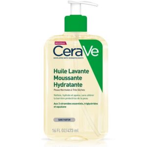 CERAVE HUILE LAVANTE MOUSSANTE HYDRATANTE PEAU TRÈS SÈCHE À ATOPIQUE | 473 ML