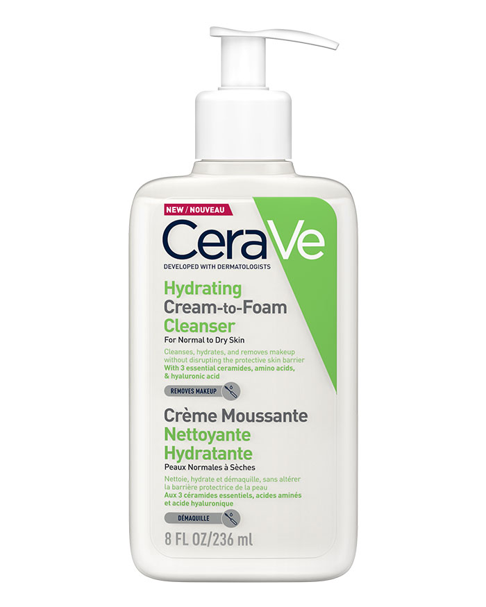 CERAVE CRÈME MOUSSANTE NETTOYANTE HYDRATANTE PEAU NORMALE À SÈCHE | 236 ML