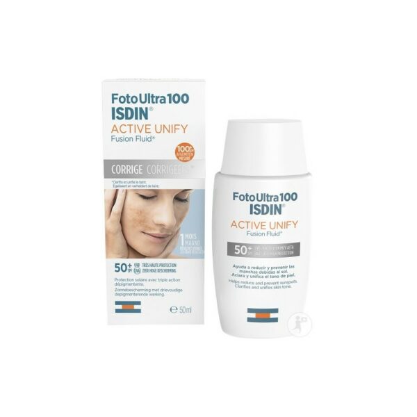 ISDIN FOTO ULTRA ACTIVE UNIFY TRANSPARENT SPF50+ 50 ML