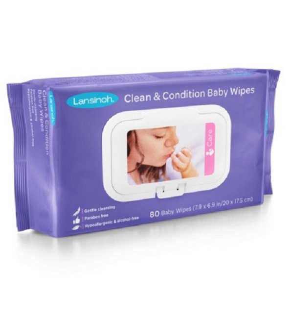 LANSINOH LINGETTES À LA LANOLINE – 80 UNITÉS