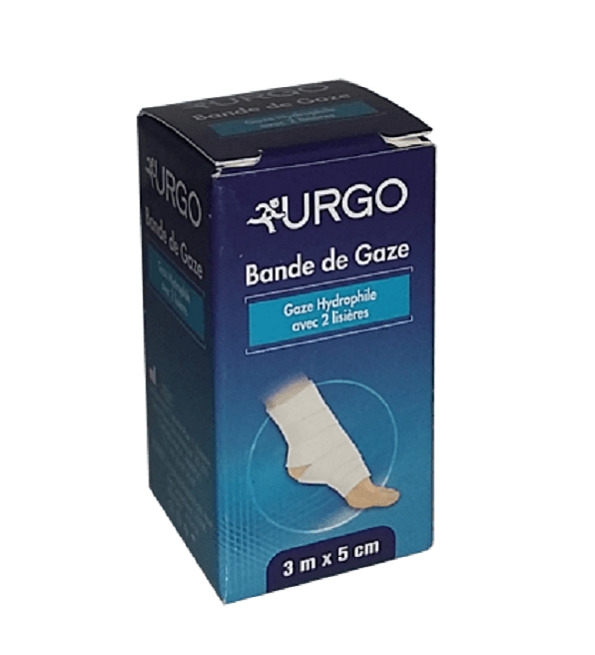 URGO BANDE DE GAZE 3*5CM