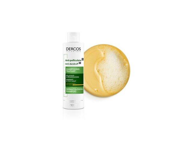 VICHY DERCOS SHAMPOING TRAITANT ANTI-PELLICULAIRE CHEVEUX SECS | 200 ML
