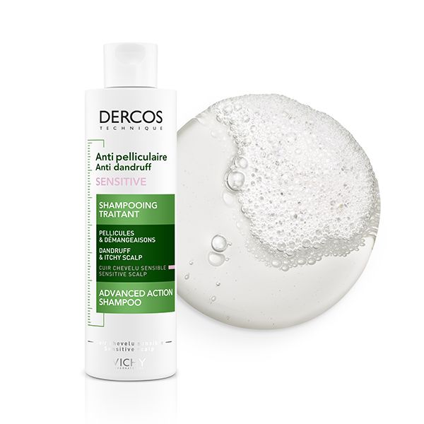 VICHY DERCOS SHAMPOING TRAITANT ANTI-PELLICULAIRE SENSITIVE CUIR CHEVELU SENSIBLE | 200 ML