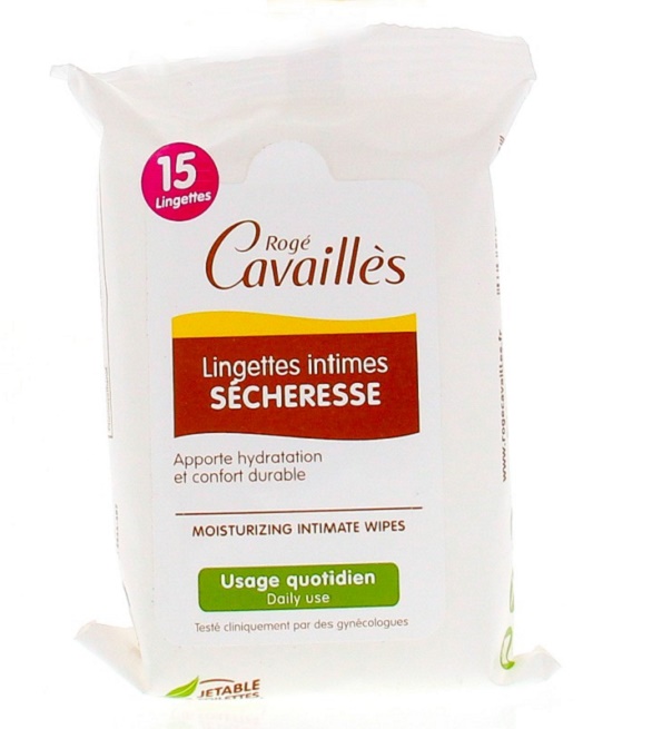 ROGÉ CAVAILLÈS LINGETTES INTIMES SÉCHERESSE 15 LINGETTES