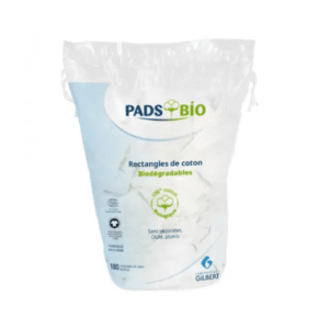 LINIDERM PADS BIO RECTANGLES DE COTON 180 UNITES